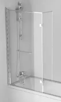 Шторка на ванну стеклянная «Damixa» DX35WBS-D7W1-150MT 80/150 прозрачная/хром универсальная
