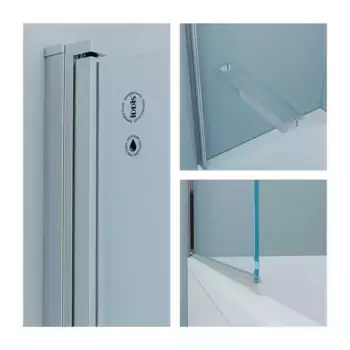 Шторка на ванну стеклянная «Iddis» Ray RAY6CS9i90 90/140 прозрачная/хром универсальная