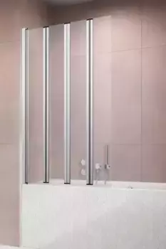 Шторка на ванну стеклянная «Radaway» Eos PNW4 86/150 прозрачная/хром универсальная