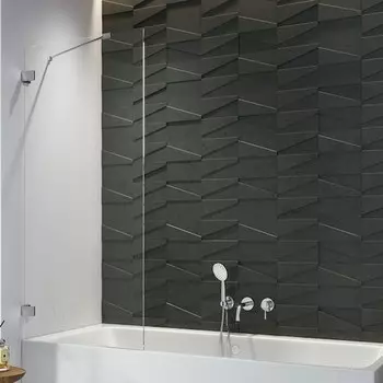 Шторка на ванну стеклянная «Radaway» Euphoria PNJ 80/150 прозрачная/хром универсальная