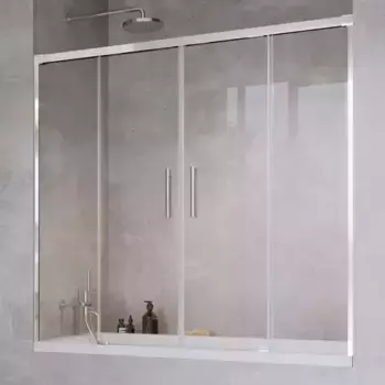 Шторка на ванну стеклянная «Radaway» Idea PN DWD 170/150 прозрачная/хром