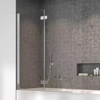 Шторка на ванну стеклянная «Radaway» Nes PND I 110/150 прозрачная/хром левая