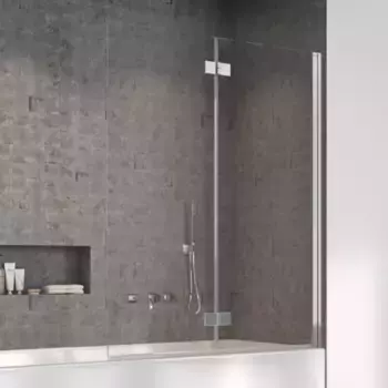 Шторка на ванну стеклянная «Radaway» Nes PND I 100/150 прозрачная/хром правая