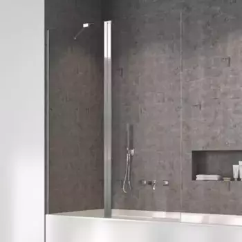 Шторка на ванну стеклянная «Radaway» Nes PND II 100/150 прозрачная/хром левая