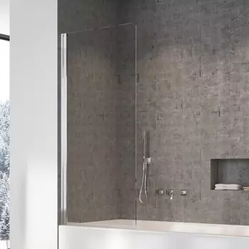 Шторка на ванну стеклянная «Radaway» Nes PNJ I 50/150 прозрачная/хром левая