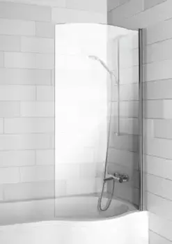 Шторка на ванну стеклянная «Riho» Novic Z108D Dorado 80/150 прозрачная правая