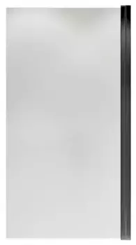 Шторка на ванну стеклянная «Terminus» Ното 02 70/150 прозрачная/чёрная универсальная