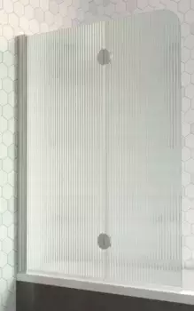 Шторка на ванну стеклянная «Vegas Glass» E2V Lux 120/150 Moru/хром матовая левая