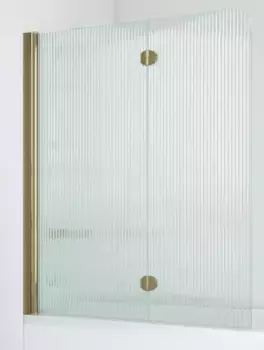 Шторка на ванну стеклянная «Vegas Glass» E2V 120/139 Moru/бронза левая