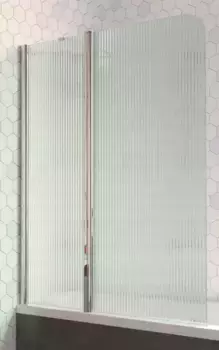 Шторка на ванну стеклянная «Vegas Glass» E2V Lux ST 125/150 Moru/хром глянцевая левая