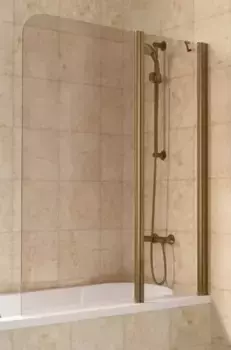 Шторка на ванну стеклянная «Vegas Glass» E2V Lux ST 115/150 бронза/бронза правая