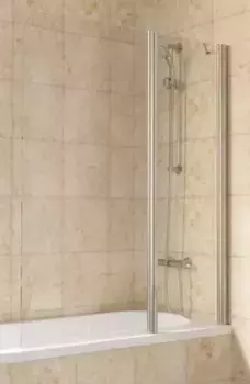 Шторка на ванну стеклянная «Vegas Glass» E2V Lux ST 115/150 Crystal vision/хром глянцевый правая