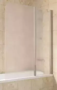 Шторка на ванну стеклянная «Vegas Glass» E2V Lux ST 115/150 сатин/хром глянцевый правая