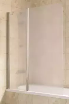 Шторка на ванну стеклянная «Vegas Glass» E2V Lux ST 125/150 сатин/хром глянцевый левая