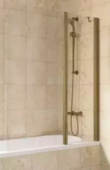 Шторка на ванну стеклянная «Vegas Glass» E2V Lux ST 115/150 Crystal vision/бронза правая