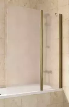 Шторка на ванну стеклянная «Vegas Glass» E2V Lux ST 115/150 сатин/бронза правая