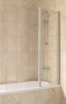 Шторка на ванну стеклянная «Vegas Glass» E2V Lux ST 115/150 прозрачная/хром матовый правая