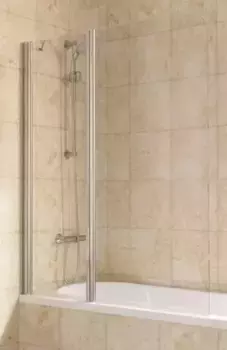 Шторка на ванну стеклянная «Vegas Glass» E2V Lux ST 125/150 прозрачная/хром глянцевый левая