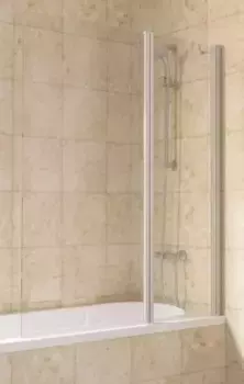 Шторка на ванну стеклянная «Vegas Glass» E2V Lux ST 125/150 Crystal vision/хром матовый правая