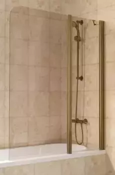 Шторка на ванну стеклянная «Vegas Glass» E2V Lux ST 125/150 бронза/бронза правая