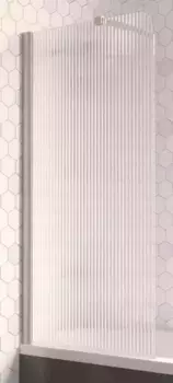 Шторка на ванну стеклянная «Vegas Glass» EV Lux ST 76/150 Moru/хром матовая левая