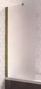 Шторка на ванну стеклянная «Vegas Glass» EV Lux ST 76/150 сатин/бронза глянцевая левая