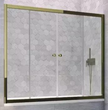 Шторка на ванну стеклянная «Vegas Glass» Z2V Tur Novo 160/140 Crystal vision/бронза