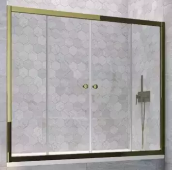 Шторка на ванну стеклянная «Vegas Glass» Z2V Tur Novo 170/140 Crystal vision/бронза