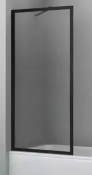Шторка на ванну стеклянная «WasserKRAFT» Abens 20W01-80 80/160 прозрачная/чёоная универсальная