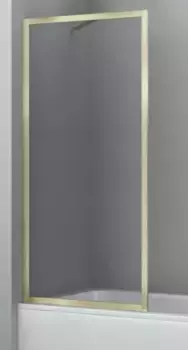 Шторка на ванну стеклянная «WasserKRAFT» Abens 20W01-80 80/160 прозрачная/золото матовое универсальная
