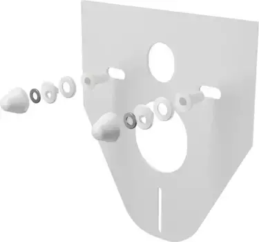 Шумоизоляционная прокладка для инсталляции «AlcaPlast» M910 комплект для подвесного унитаза и для биде M910 белый