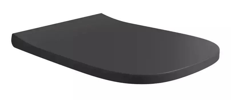 Сиденье для унитаза «Alice» Wunder MC4508S дюропласт с микролифтом черное матовое