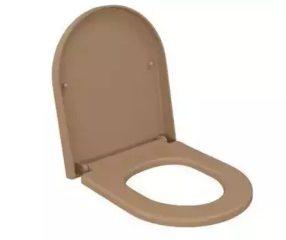 Сиденье для унитаза «Ambassador» Abner 102T20501 дюропласт с микролифтом темно-бежевое