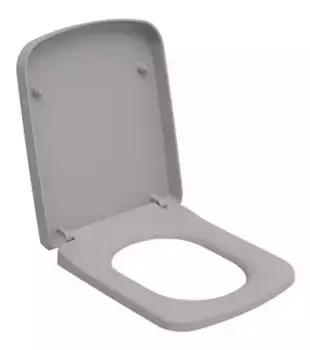 Сиденье для унитаза «Ambassador» Benefit 202T20301 дюропласт с микролифтом серое матовое