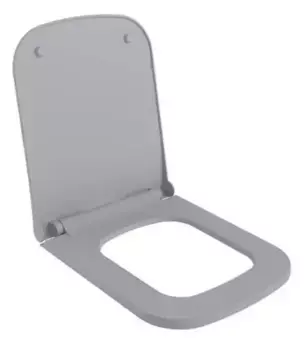 Сиденье для унитаза «Ambassador» Benefit 202T20301S ультратонкое дюропласт с микролифтом серое матовое