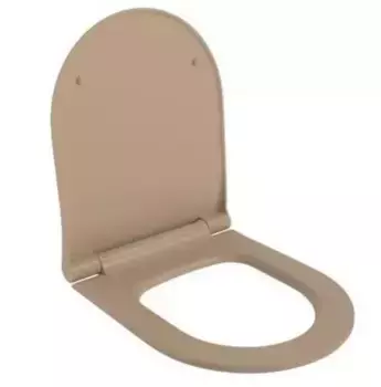 Сиденье для унитаза «Ambassador» Nord 132T20501S ультратонкое дюропласт с микролифтом темно-бежевый