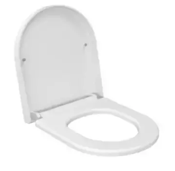 Сиденье для унитаза «Ambassador» Queen 112T20101 дюропласт с микролифтом белое мотовое