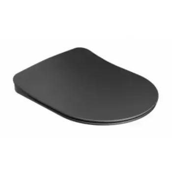 Сиденье для унитаза «Ravak» Uni Chrome Flat X01795 дюропласт с микролифтом черное