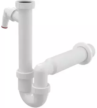 Сифон для кухонной мойки «AlcaPlast» A81-DN50 с накидной гайкой