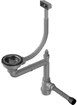 Сифон для кухонной мойки «Omoikiri» WK-1-S-GM воронёная сталь