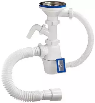 Сифон для кухонной мойки «Orio» А-4011 3 1/2"х 40 нержавеющая сталь