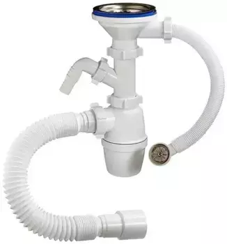 Сифон для кухонной мойки «Orio» А-5011 3 1/2"х40 нержавеющая сталь