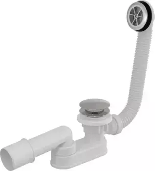 Сифон для поддона «AlcaPlast» A506KM хром Клик-клак