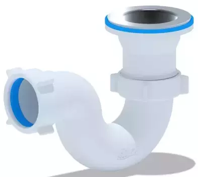 Сифон для поддона «АНИпласт» E110 хром без крышки