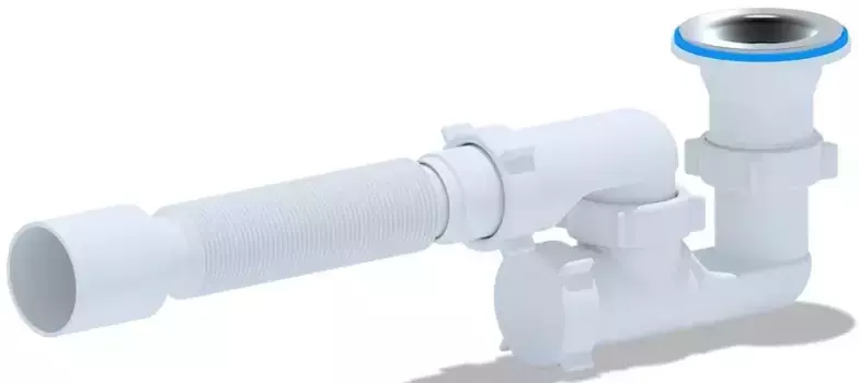 Сифон для поддона «АНИпласт» E215 хром