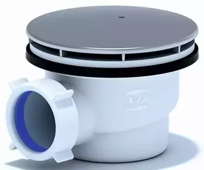 Сифон для поддона «АНИпласт» E320C хром с пробкой