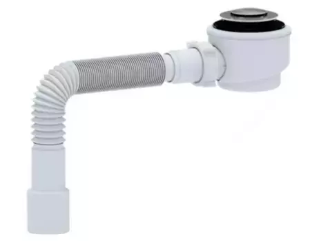 Сифон для поддона «АНИпласт» E415CL хром Клик-клак