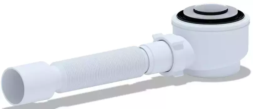 Сифон для поддона «АНИпласт» E415CL хром Клик-клак