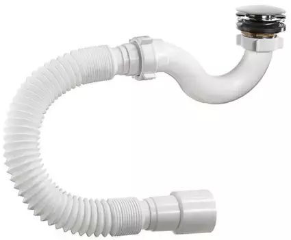 Сифон для поддона «Orio» А-20589 1 1/2"x50 хром Клик-клак