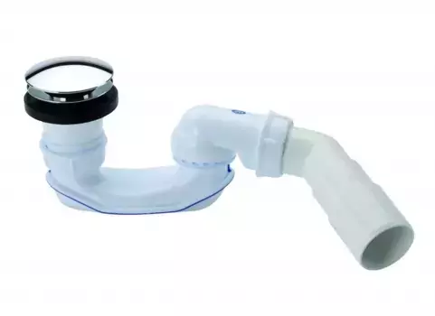 Сифон для поддона «Radaway» 578P белый/хром Клик-клак